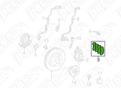 Pastilha Freio Dianteira C/ Sensor Mercedes W203 C350 05-07