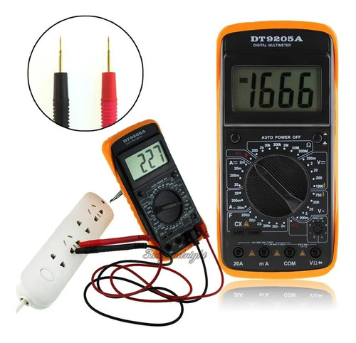 Tester Multimetro Digital Profesional Capacimetro 9205a Full