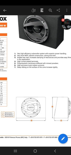 Imagen 5 de 5 de Subwoofer Hertz Modelo Dbx 30.3