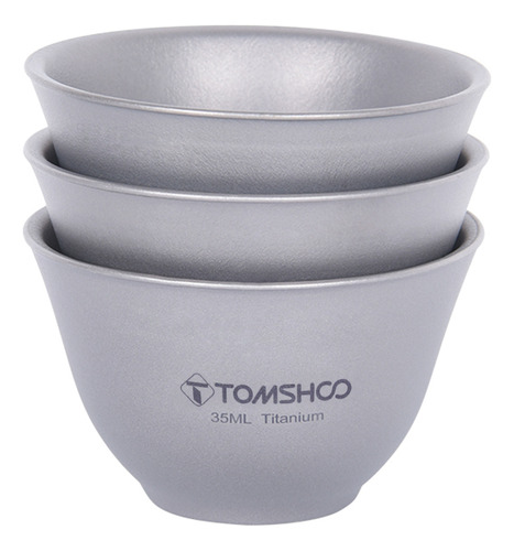 Juego De Tazas De Titanio Pure Cover Bowl Tomshoo Single Tit