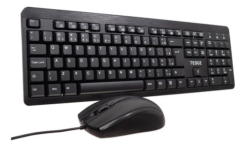 Kit Teclado E Mouse De 1200 Dpi Com Fio Tedge