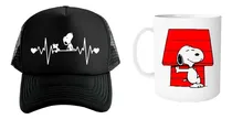 Comprar Gorra Black Unisex Y Taza 11oz Snoopy Charlie Brown