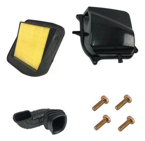 Kit Tampa Filtro De Ar Titan 125 2000 Ate 2004 Com Condutor
