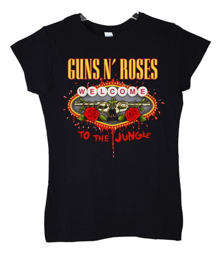 Polera Mujer Guns N Roses Welcome To The Jungle Rock Abomina