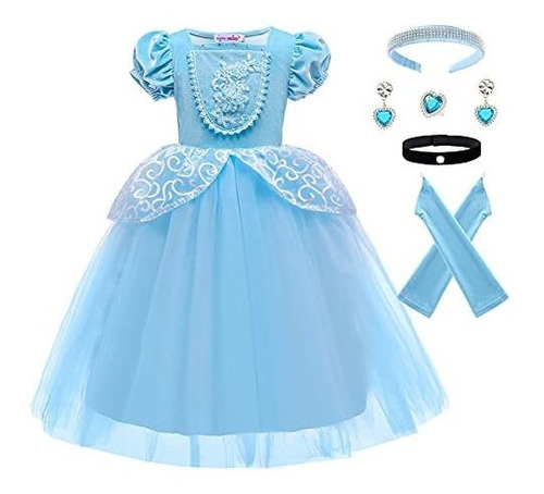 Disfraz Talla T (3|4) Para Niña De Princesa Con