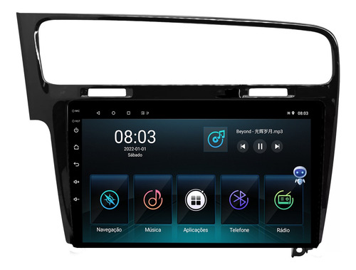 Multimidia Golf Mk7 9p Qled Android Carplay 2gb 32gb