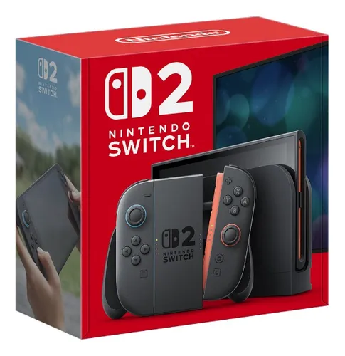 Imagem do produto Console Nintendo Switch 2, 256GB, Preto, Azul e Vermelho em Mercado Livre