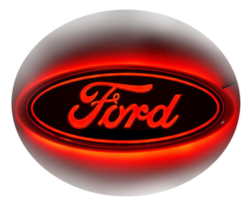 23 * 9cm Led Ford 3d Logo Luz Blanca Clara