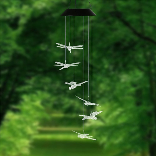 F Impermeable Libélula Al Aire Libre Viento Luz Para Patio