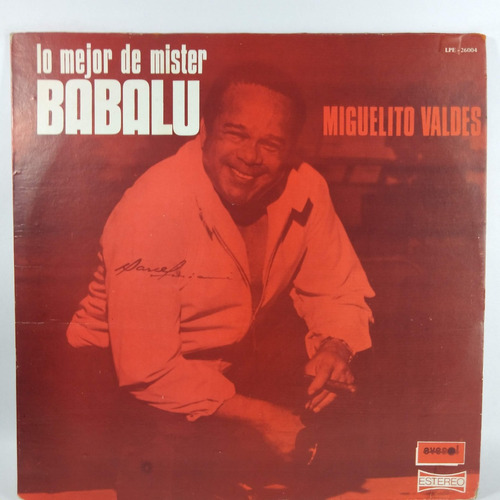 Lp Vinilo  Miguelito  Valdes  - Lo Mejor De Mister Babalu