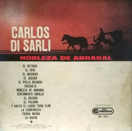 Lp Carlos Di Sarli  (nobleza De Arrabal)