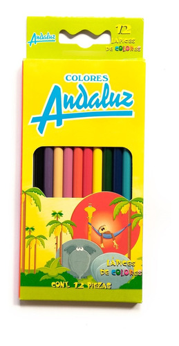 12 Lapices De Colores Creyones Andaluz Norma Crayones
