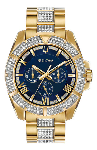 Bulova Reloj De Cuarzo Multifuncional De Acero Inoxidable C
