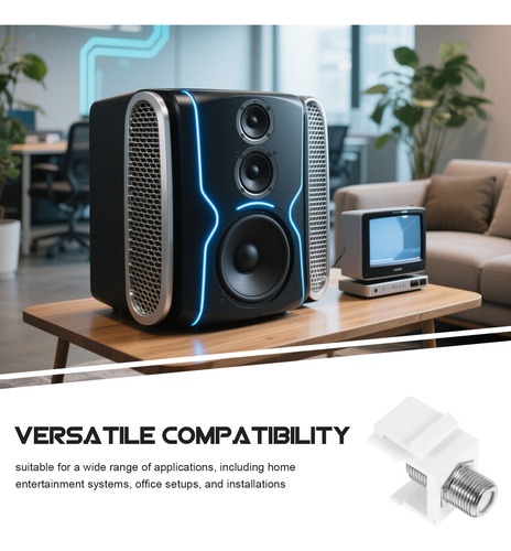 Adaptador De Cable Rg6 Tipo F Hembra A Hembra, 6 Piezas