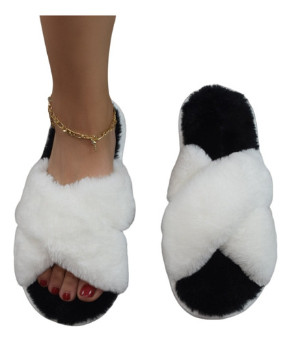 Pantuflas Shein De Dormitorio Con Tira Cruzada / De Mujer