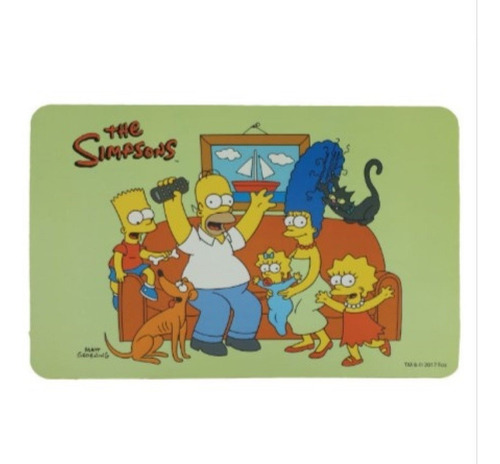 Mantel Individual Los Simpsons Diseño Original Deco Varios