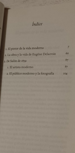 Baudelaire El Pintor De La Vida Moderna Taurus Usado Excel