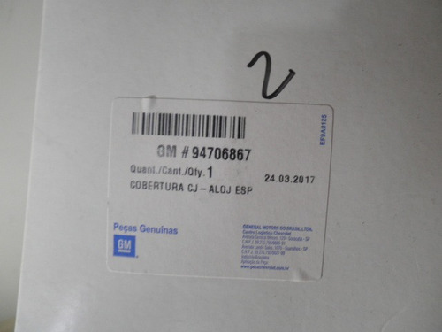 Capa Retrovisor Esquerdo Agile Montana 2012 / Gm 94706867