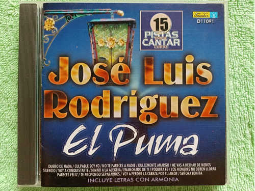 Eam Cd 15 Pistas Para Cantar Como Jose Luis Rodriguez 2002 