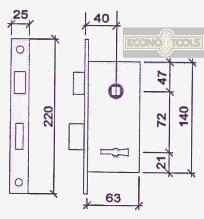 Cerradura Prive 200 En Caja + Destornillador