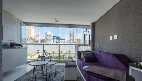 Imagem 1 de 15 de Spotligth Campo Belo, Mobiliado, Novo, 70 M² 2 Dormitórios, 1 Suítes, 1 Vaga. - Cf61398