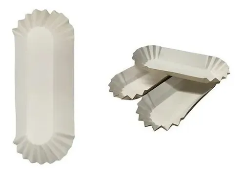 comprar Bandeja Perrocaliente Desechable Carton Canoa Pack 100uni