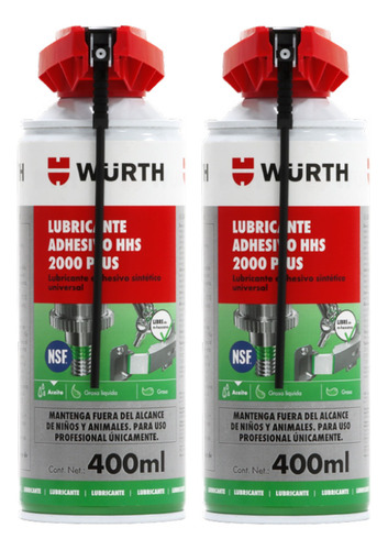 Grasa Adhesiva Grado Alimenticio Nsf Hhs 2000 Plus 2 Pzas