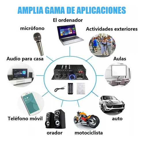 Minihifi Digital Bluetooth Amplificador De Potencia De Audio