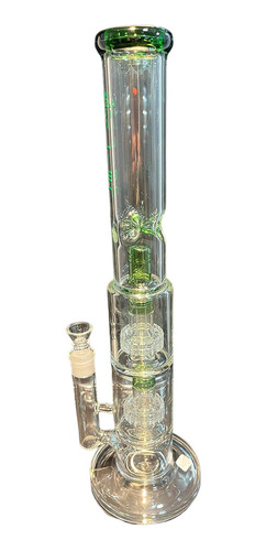 Alien Bong Doble Percolador Matrix Y Atrapa Hielo 46cm