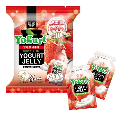 Gelatina Sabor Yogurt De Fresa, Royal , 160 G