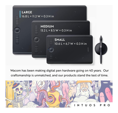 Tableta De Dibujo Wacom Intuos Pro, Tableta De Arte De Arte