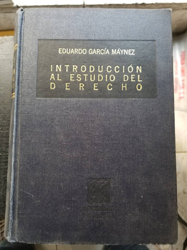 Introducción Al Estudio Del Derecho 49.a Edición García Mayn