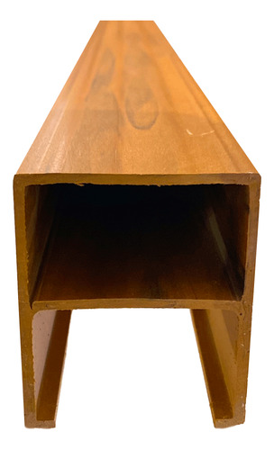 Brise De Madeira Ecológica Wpc Interno Cor Teca 290x5x6cm