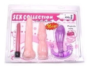 Kit De Juguetes Sex Collection Bala Vibradora Consoladores