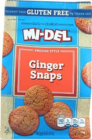 Mi-del Gluten Galletas, Sueco Ginger Snaps, De 8 Onzas