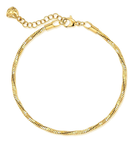 Mevecco Pulsera De Oro Para Mujer Chapada Al Vacío En Oro De