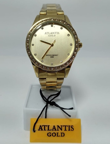 Relógio Atlantis G3476 Dourado Feminino
