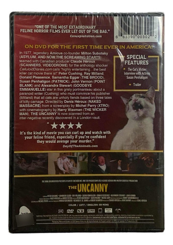 The Uncanny. Pelicula. Dvd. Peter Cushing. Ray Milland. (Usado)