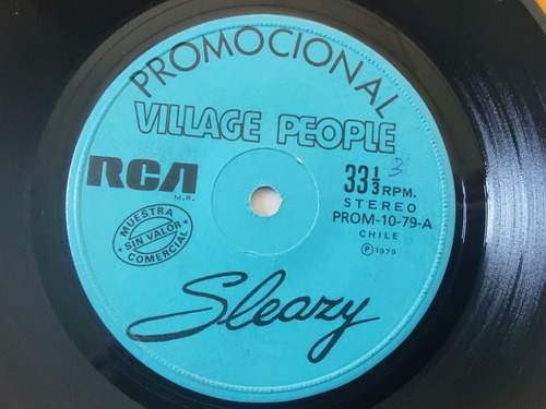 Vinilo Single De Village People  Sleazy (z35