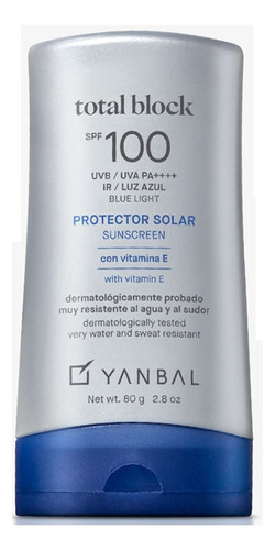 Bloqueador Solar Total Block Spf 100 Marca Unique Nuevo