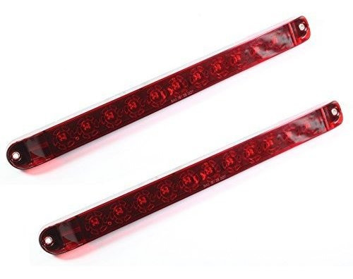 Barras De Luz - Pair Of Red 17  Inch Waterproof Submersible 