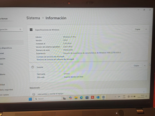 Lenovo Thinkpad T14 I5 512gb 16gb Win11 Pro (Usado)