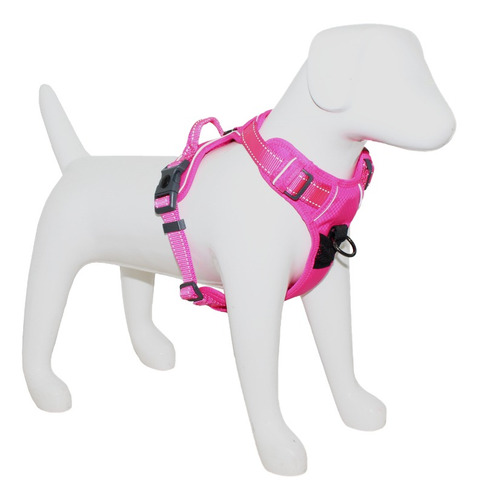 Arnés Deportivo De Control S Fucsia Perro Mascan Oro Rosa
