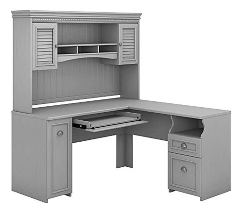 Escritorio Y Aparador Bush Furniture Fairview L, Cape Cod Gr