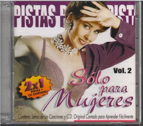 Cd - Solo Para Mujeres Vol. 2 / Pistas - Original Y Sellado