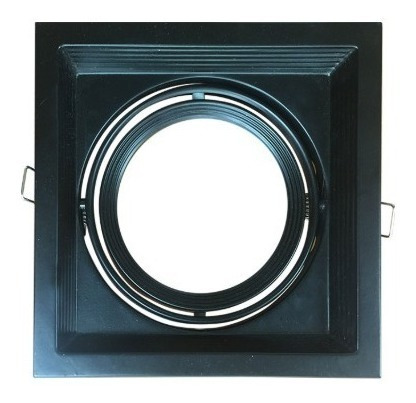 Imagen 2 de 2 de Spot Empotrable Negro Para Una Lampara Ar111 Philco Led