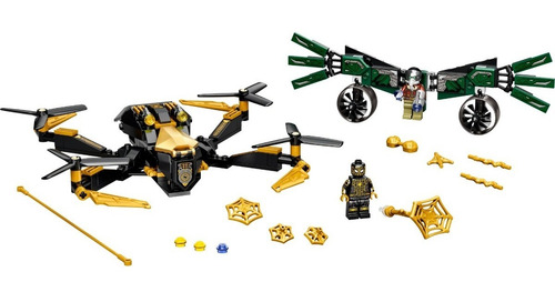 Imagem 3 de 9 de Lego Marvel - Duelo De Drones Do Homem-aranha 198pçs - 76195