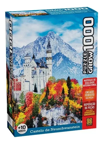 Jogo Quebra Cabeça Paisagem Castelo Alemanha 1000 Pçs Puzzle