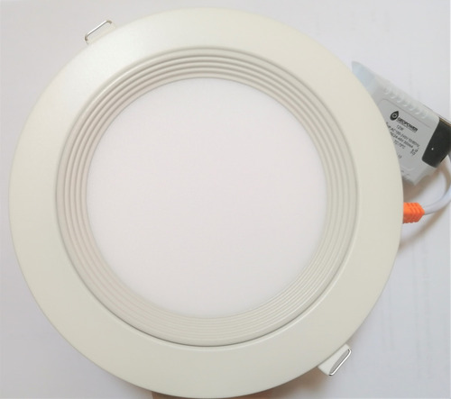 Imagen 4 de 4 de Panel Led Slim Empotrable Techo Spot 12w Redondo Luz Fria Ge