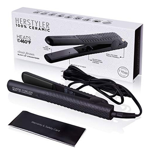 Plato De Cerámica Flat Iron Herstyler Forever Straight De 1.